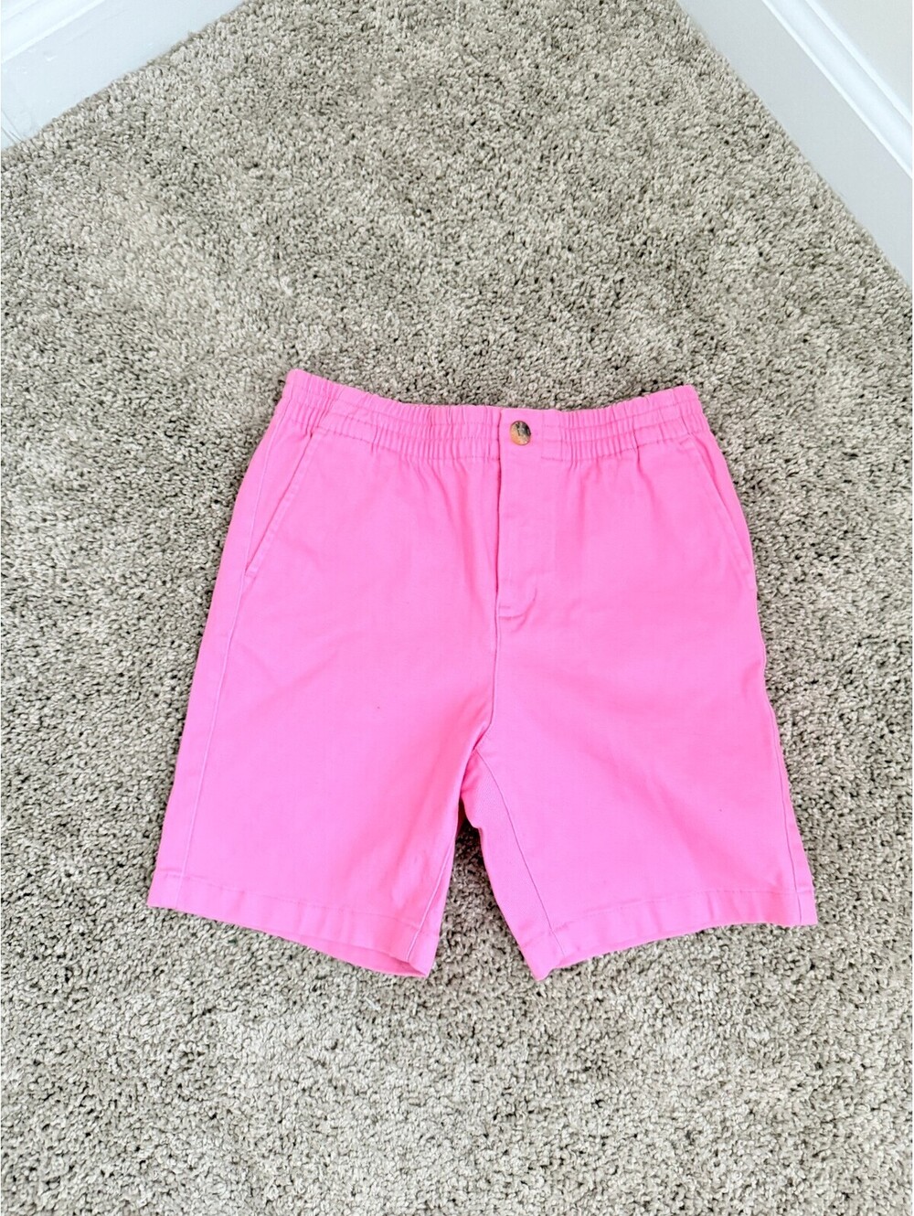 Janie and Jack Bright Coastal Pink Chino Shorts – Size 7